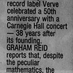 THE VERVE LABEL AT 50 (1994): Great music, bad maths