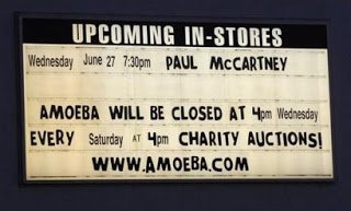 PAUL McCARTNEY: AMOEBA GIG, CONSIDERED (2007/2019): That was him standing there