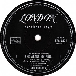 Roy Orbison: She Wears My Ring ( 1962)