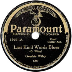 Geeshie Wylie and Elvie Thomas: Last Kind Word Blues (1930)