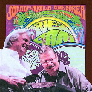 CHICK COREA AND JOHN McLAUGHLIN'S FIVE PEACE BAND LIVE ALBUM: Nu-fusion not so confusin'