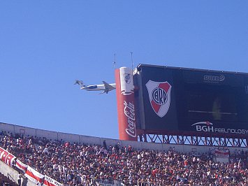 Various People: A crowd at the futbol in Buenos Aires