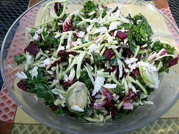 Sweet Kale Salad by Womad 2014 guest Makana from Hawaii